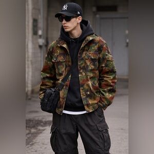 Genuine Vintage Swiss Army M83 Alpenflage Field Jacket, TAZ 83 : “Pizza” Camo